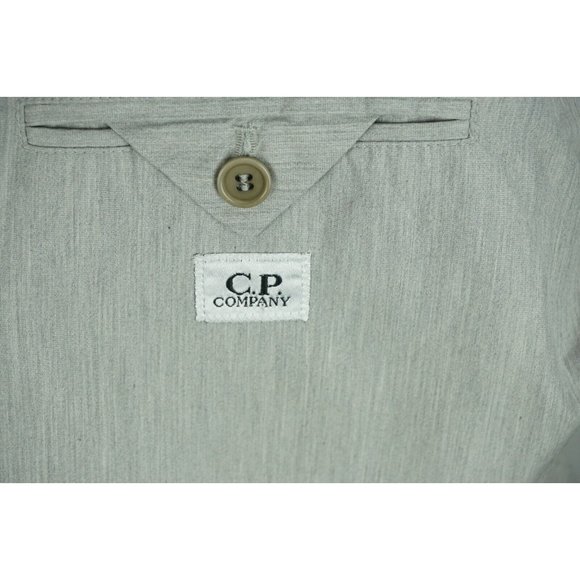 C.P. Company Light Gray Cotton Blend Sport Coat Jacket Sz 54 EU 44US - Picture 10 of 11